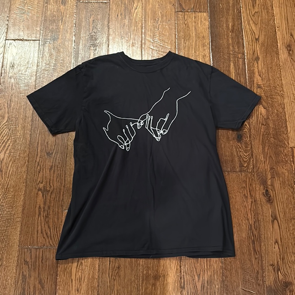 Black graphic tee